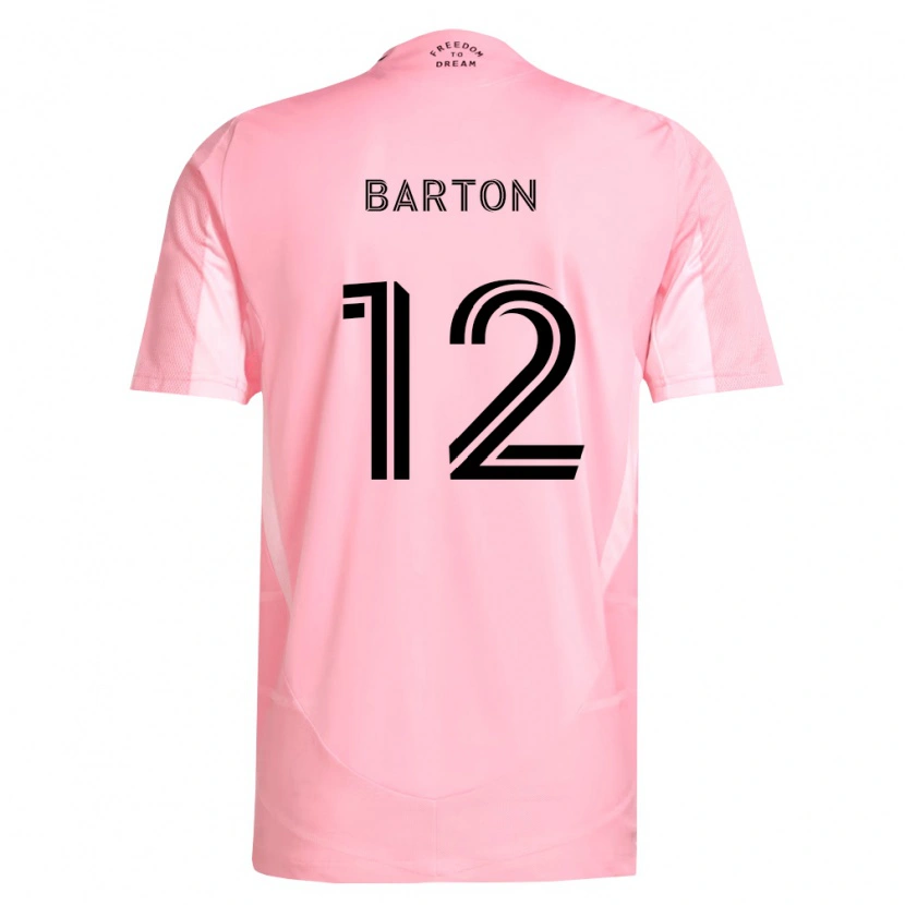 Danxen Kinder Tye Barton #12 Pink Schwarz Heimtrikot Trikot 2026/27 T-Shirt Schweiz