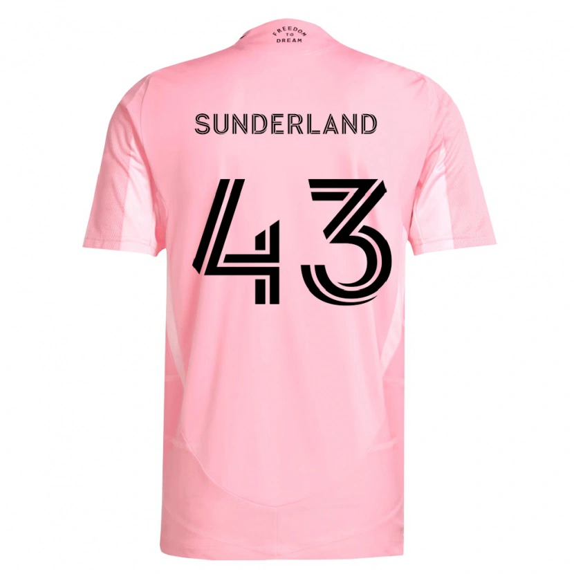 Danxen Kinder Lawson Sunderland #43 Pink Schwarz Heimtrikot Trikot 2026/27 T-Shirt Schweiz