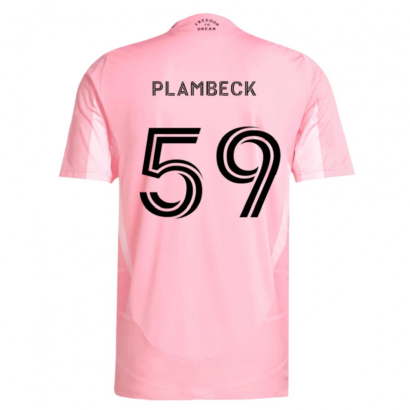 Danxen Kinder Preston Plambeck #59 Pink Schwarz Heimtrikot Trikot 2026/27 T-Shirt Schweiz