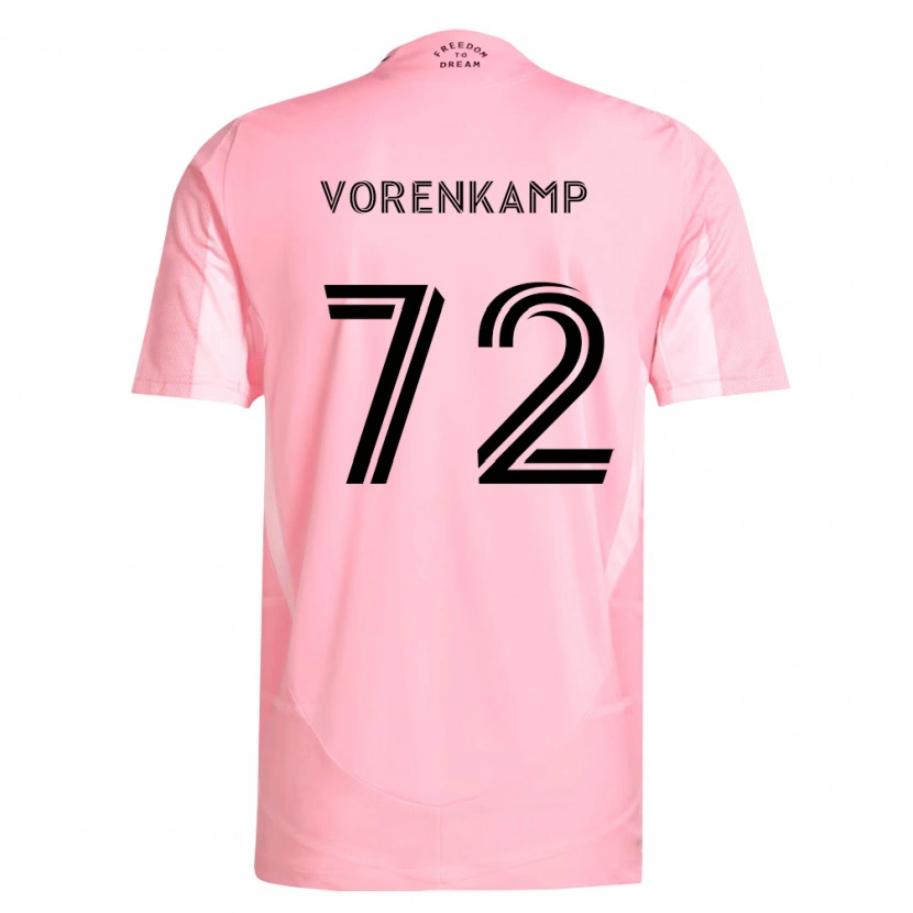 Danxen Kinder Theo Vorenkamp #72 Pink Schwarz Heimtrikot Trikot 2026/27 T-Shirt Schweiz