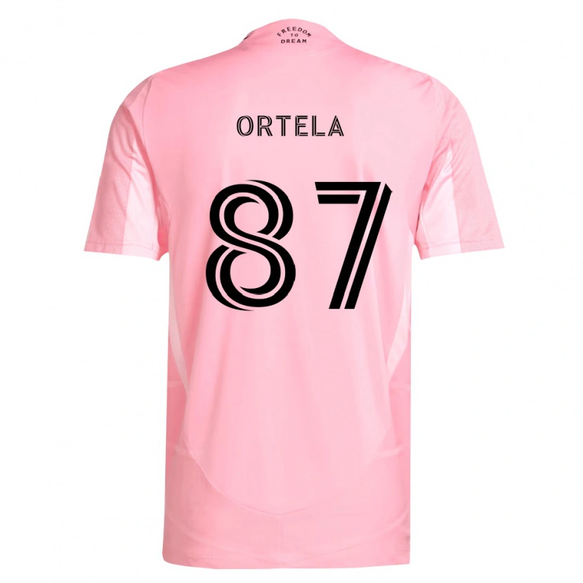 Danxen Kinder Jerremy Ortela #87 Pink Schwarz Heimtrikot Trikot 2026/27 T-Shirt Schweiz