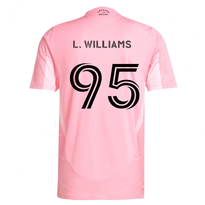 Danxen Kinder Levi Williams #95 Pink Schwarz Heimtrikot Trikot 2026/27 T-Shirt Schweiz