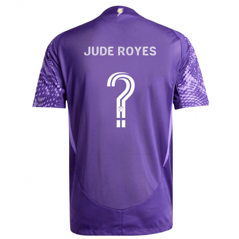 Danxen Kinder Jude Royes #0 Violett Weiß Heimtrikot Trikot 2026/27 T-Shirt Schweiz
