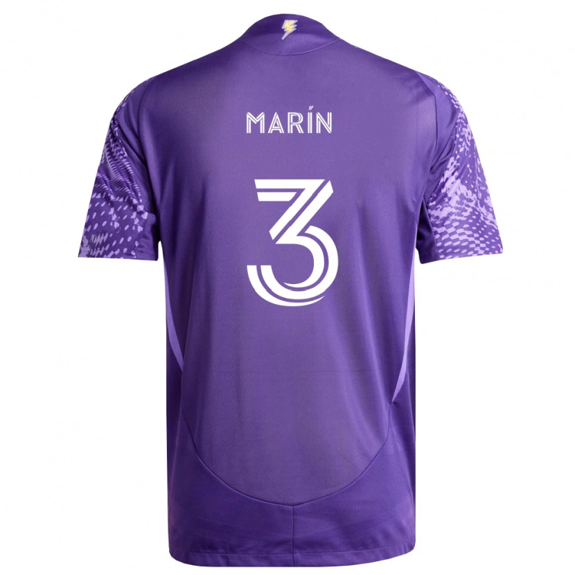 Danxen Kinder Adrián Marín #3 Violett Weiß Heimtrikot Trikot 2026/27 T-Shirt Schweiz