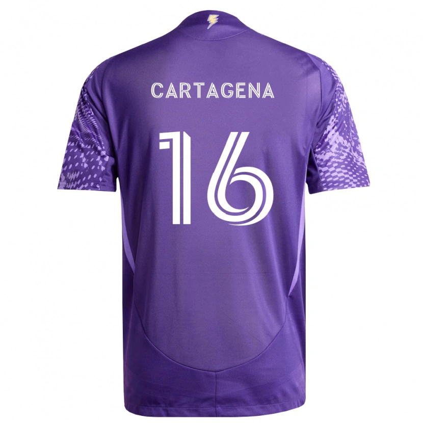 Danxen Kinder Wilder Cartagena #16 Violett Weiß Heimtrikot Trikot 2026/27 T-Shirt Schweiz