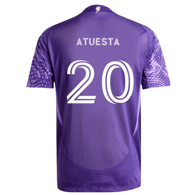 Danxen Kinder Eduard Atuesta #20 Violett Weiß Heimtrikot Trikot 2026/27 T-Shirt Schweiz