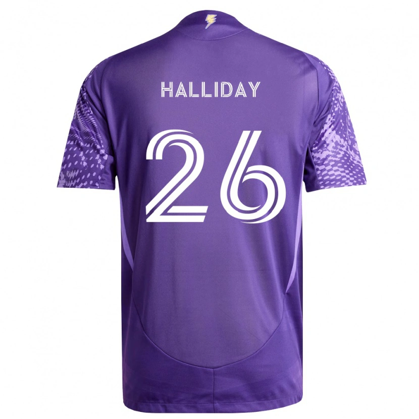 Danxen Kinder Michael Halliday #26 Violett Weiß Heimtrikot Trikot 2026/27 T-Shirt Schweiz