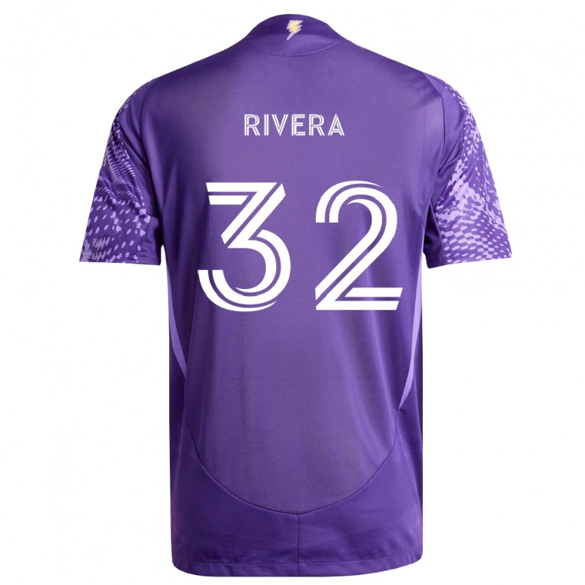 Danxen Kinder Wilfredo Rivera #32 Violett Weiß Heimtrikot Trikot 2026/27 T-Shirt Schweiz