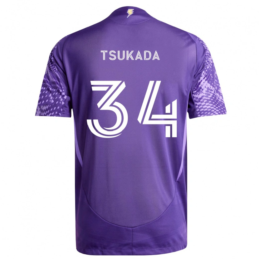 Danxen Kinder Yutaro Tsukada #34 Violett Weiß Heimtrikot Trikot 2026/27 T-Shirt Schweiz