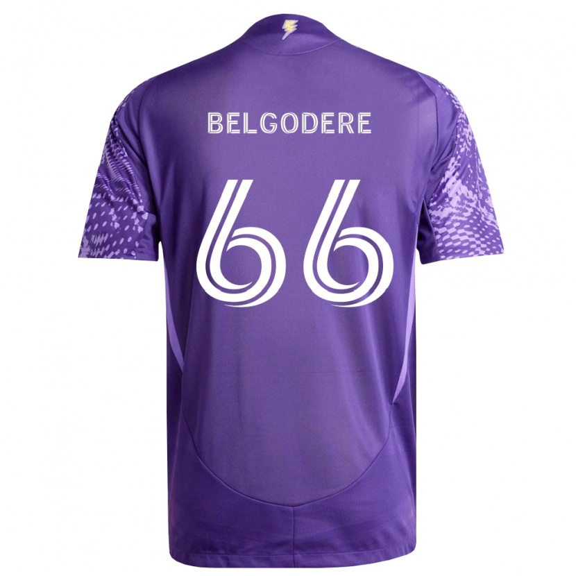 Danxen Kinder Matthew Belgodere #66 Violett Weiß Heimtrikot Trikot 2026/27 T-Shirt Schweiz