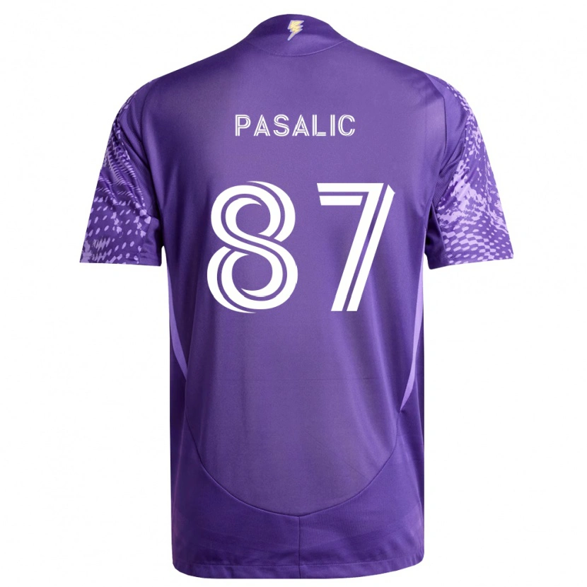 Danxen Kinder Marco Pašalić #87 Violett Weiß Heimtrikot Trikot 2026/27 T-Shirt Schweiz
