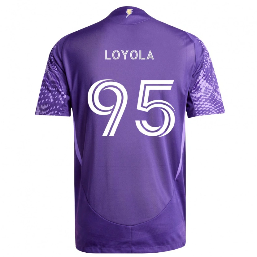 Danxen Kinder Favian Loyola #95 Violett Weiß Heimtrikot Trikot 2026/27 T-Shirt Schweiz