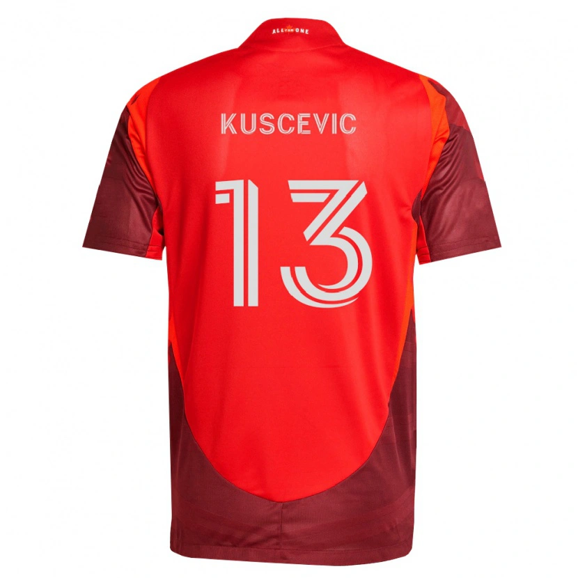 Danxen Kinder Benjamín Kuscevic #13 Burgund Rot Heimtrikot Trikot 2026/27 T-Shirt Schweiz