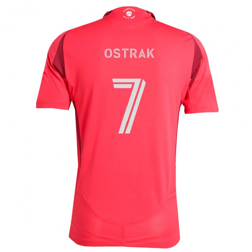 Danxen Kinder Tomas Ostrák #7 Magenta Weiß Heimtrikot Trikot 2026/27 T-Shirt Schweiz