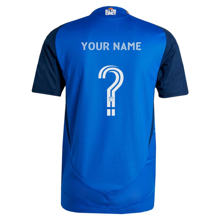 Danxen Kinder Ihren Namen #0 Königsblau Orange Heimtrikot Trikot 2026/27 T-Shirt Schweiz