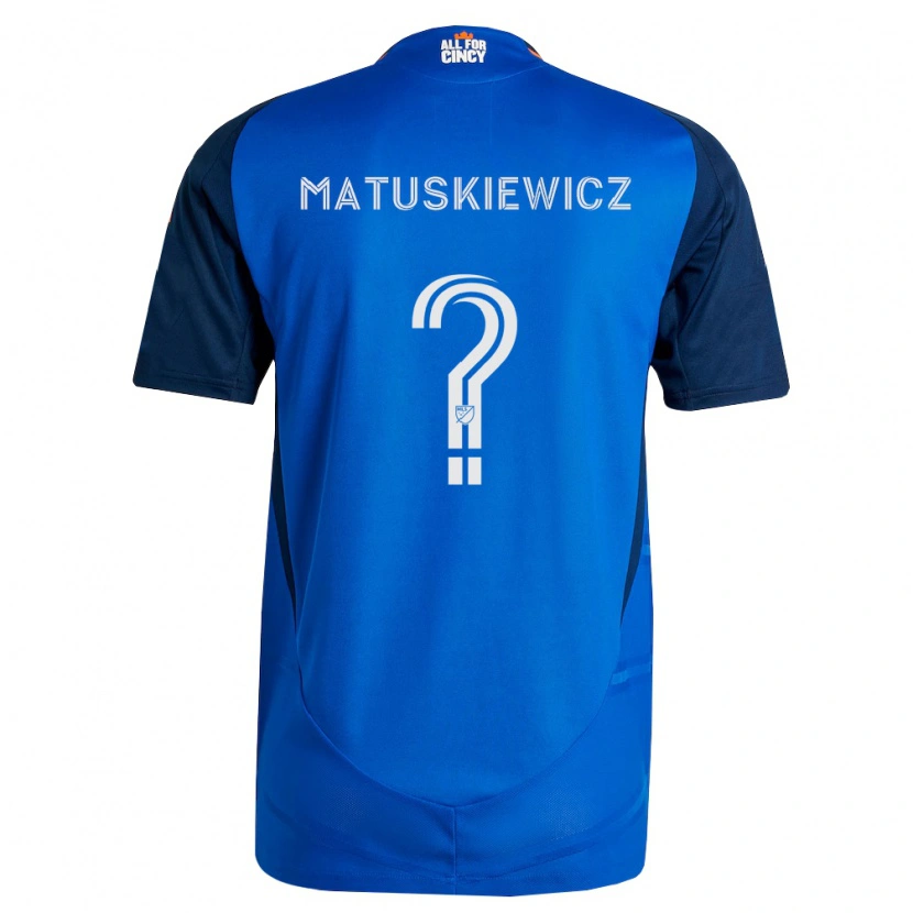 Danxen Kinder Lincoln Matuskiewicz #0 Königsblau Orange Heimtrikot Trikot 2026/27 T-Shirt Schweiz