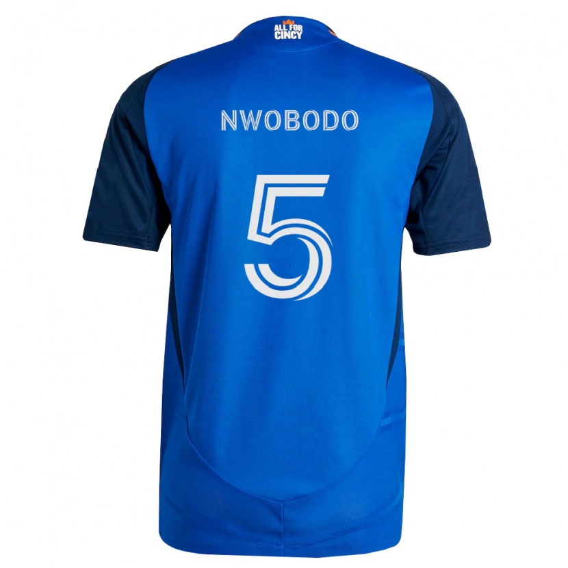 Danxen Kinder Obinna Nwobodo #5 Königsblau Orange Heimtrikot Trikot 2026/27 T-Shirt Schweiz