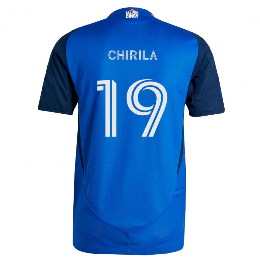 Danxen Kinder Ștefan Chirilă #19 Königsblau Orange Heimtrikot Trikot 2026/27 T-Shirt Schweiz
