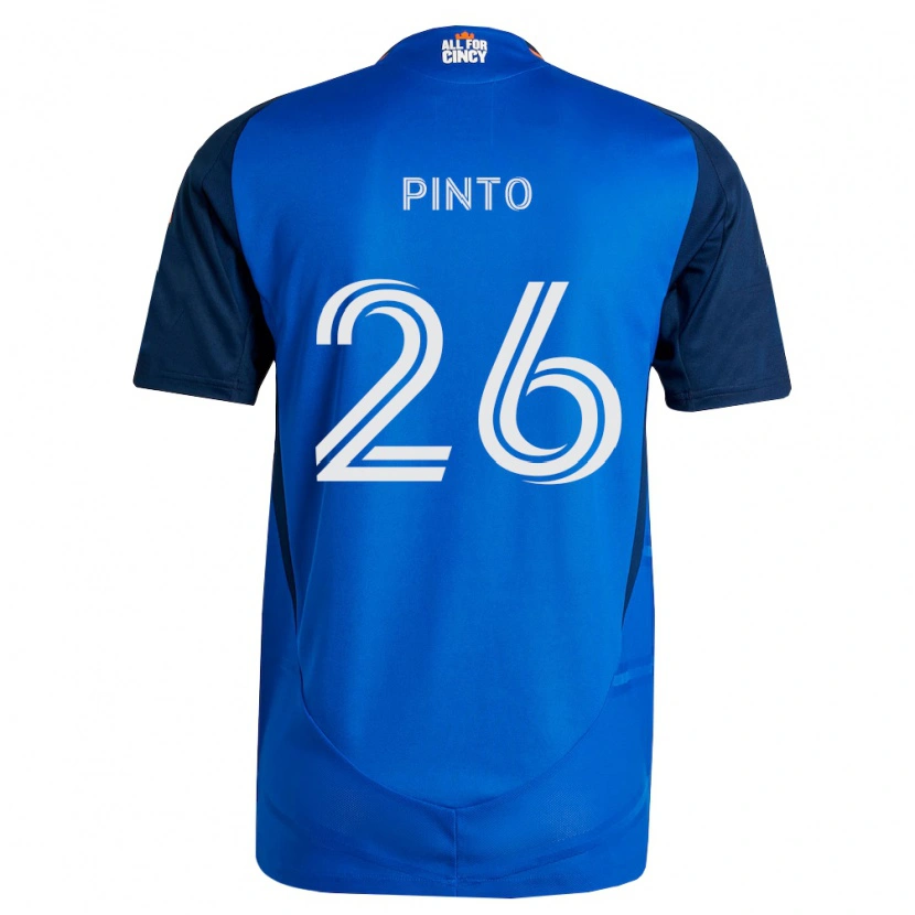 Danxen Kinder Malik Pinto #26 Königsblau Orange Heimtrikot Trikot 2026/27 T-Shirt Schweiz