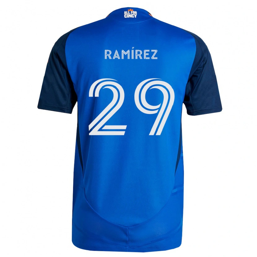 Danxen Kinder Bryan Ramírez #29 Königsblau Orange Heimtrikot Trikot 2026/27 T-Shirt Schweiz