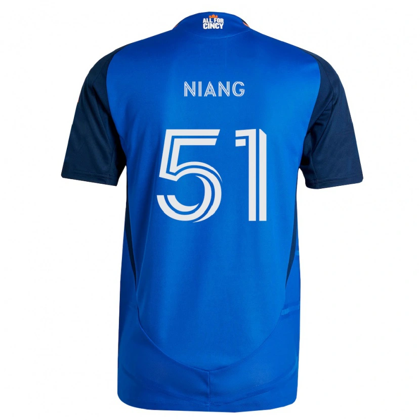 Danxen Kinder Cheikhou Niang #51 Königsblau Orange Heimtrikot Trikot 2026/27 T-Shirt Schweiz