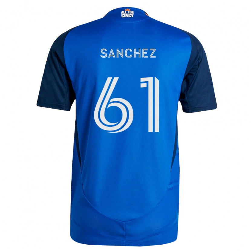 Danxen Kinder Santiago Sanchez #61 Königsblau Orange Heimtrikot Trikot 2026/27 T-Shirt Schweiz