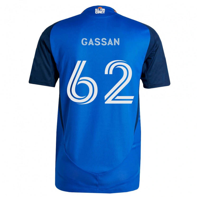 Danxen Kinder Noah Gassan #62 Königsblau Orange Heimtrikot Trikot 2026/27 T-Shirt Schweiz