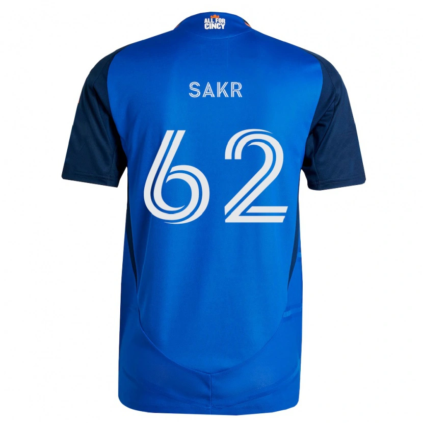 Danxen Kinder Ali Sakr #62 Königsblau Orange Heimtrikot Trikot 2026/27 T-Shirt Schweiz