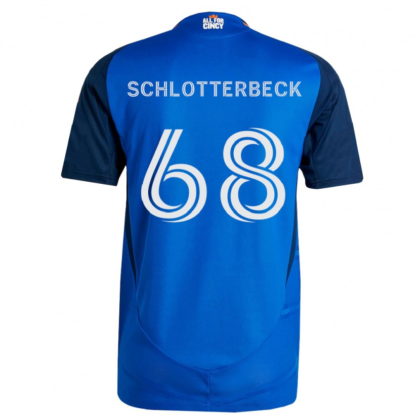 Danxen Kinder Ryan Schlotterbeck #68 Königsblau Orange Heimtrikot Trikot 2026/27 T-Shirt Schweiz