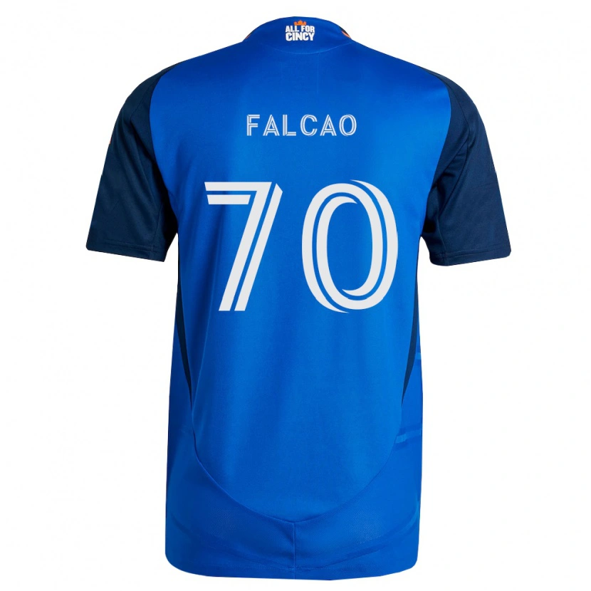 Danxen Kinder Kiano Falcao #70 Königsblau Orange Heimtrikot Trikot 2026/27 T-Shirt Schweiz