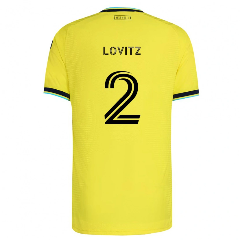 Danxen Kinder Daniel Lovitz #2 Hellgelb Marineblau Heimtrikot Trikot 2026/27 T-Shirt Schweiz