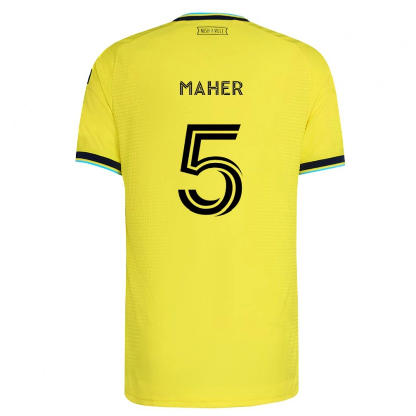 Danxen Kinder Jack Maher #5 Hellgelb Marineblau Heimtrikot Trikot 2026/27 T-Shirt Schweiz