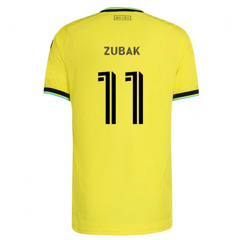 Danxen Kinder Ethan Zubak #11 Hellgelb Marineblau Heimtrikot Trikot 2026/27 T-Shirt Schweiz