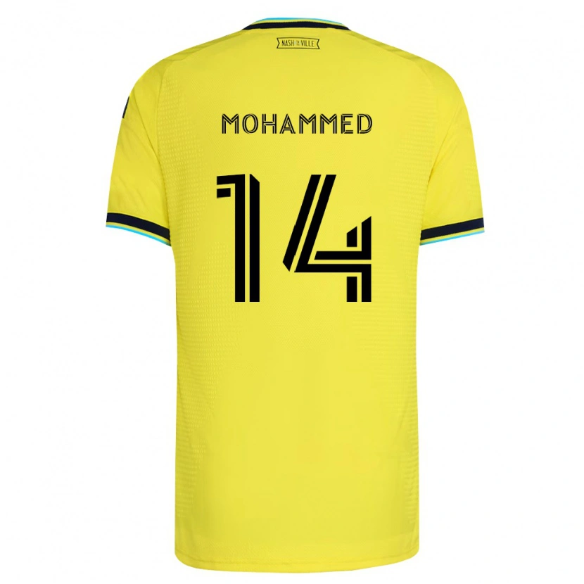 Danxen Kinder Shak Mohammed #14 Hellgelb Marineblau Heimtrikot Trikot 2026/27 T-Shirt Schweiz