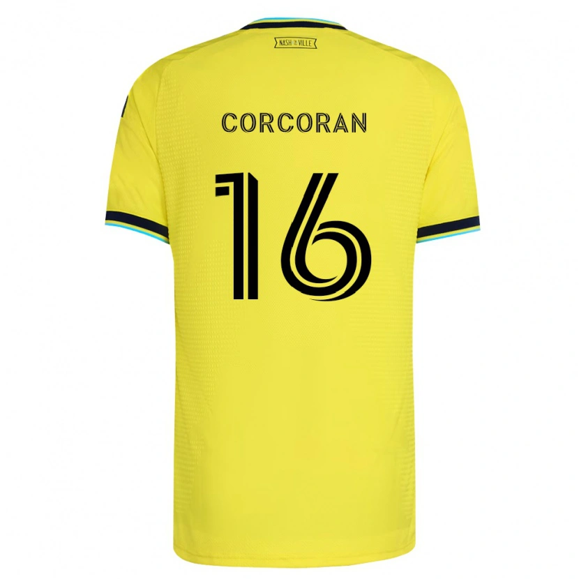 Danxen Kinder Matthew Corcoran #16 Hellgelb Marineblau Heimtrikot Trikot 2026/27 T-Shirt Schweiz