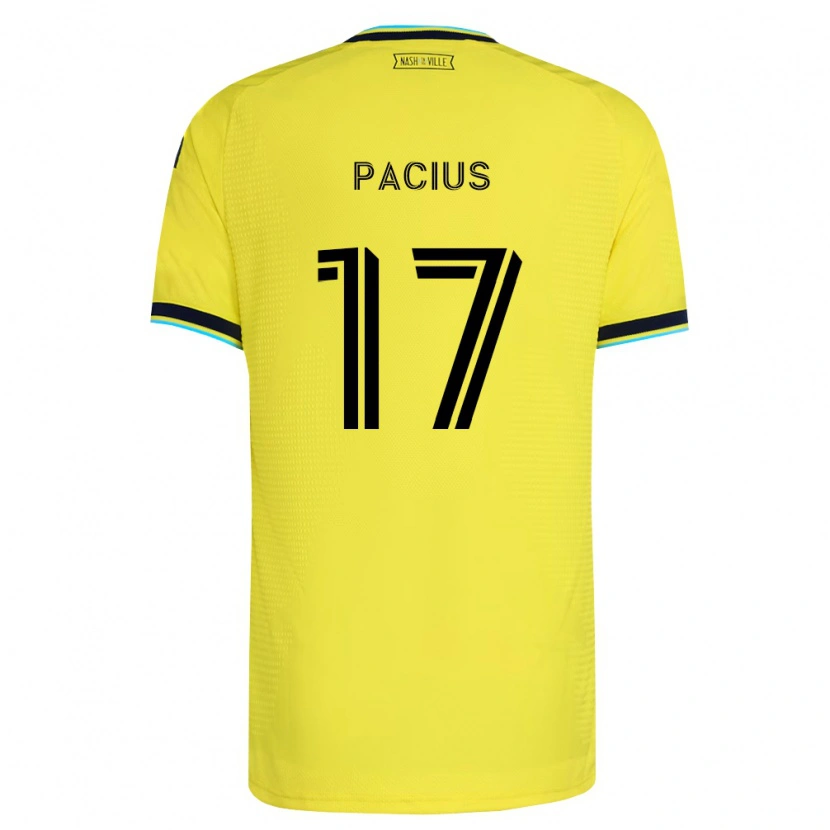 Danxen Kinder Woobens Pacius #17 Hellgelb Marineblau Heimtrikot Trikot 2026/27 T-Shirt Schweiz