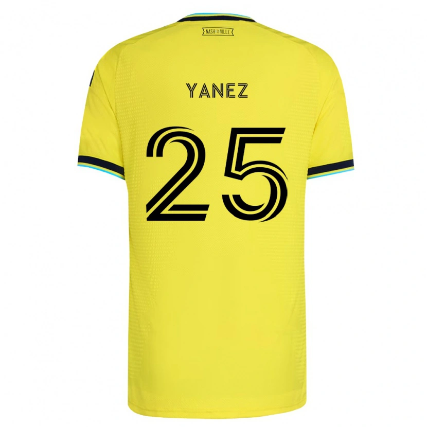 Danxen Kinder Zidane Yáñez #25 Hellgelb Marineblau Heimtrikot Trikot 2026/27 T-Shirt Schweiz