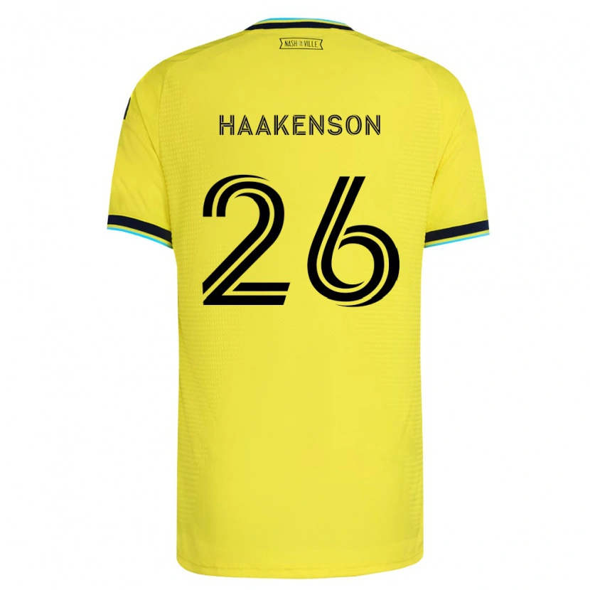 Danxen Kinder Luke Haakenson #26 Hellgelb Marineblau Heimtrikot Trikot 2026/27 T-Shirt Schweiz