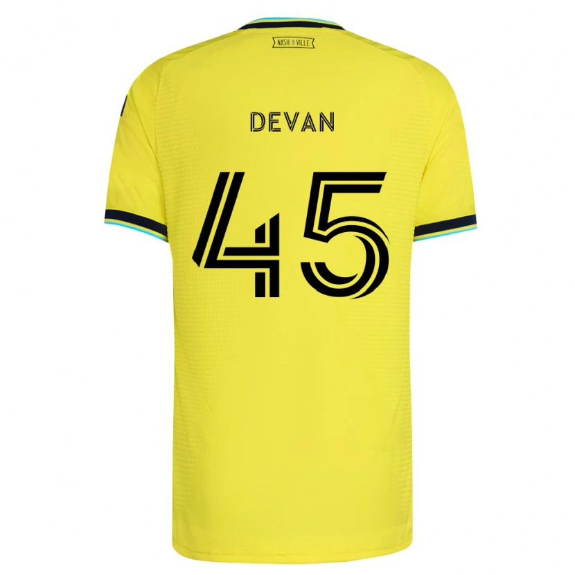 Danxen Kinder Liam Devan #45 Hellgelb Marineblau Heimtrikot Trikot 2026/27 T-Shirt Schweiz