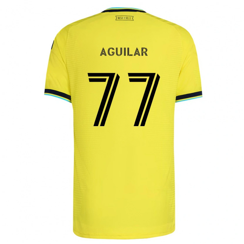 Danxen Kinder Xavier Aguilar #77 Hellgelb Marineblau Heimtrikot Trikot 2026/27 T-Shirt Schweiz