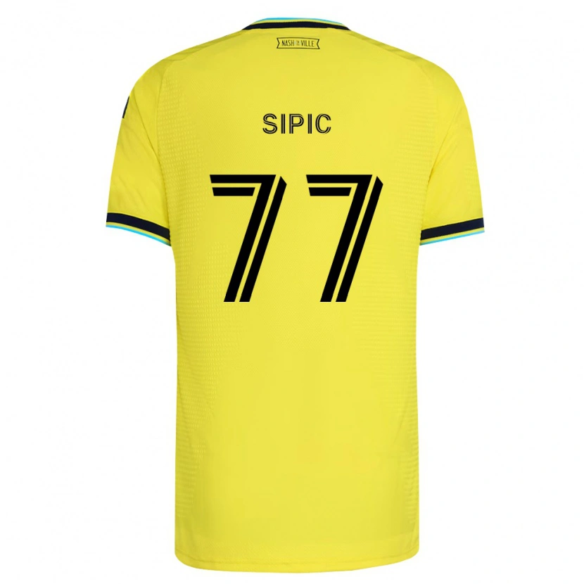 Danxen Kinder Adem Sipić #77 Hellgelb Marineblau Heimtrikot Trikot 2026/27 T-Shirt Schweiz