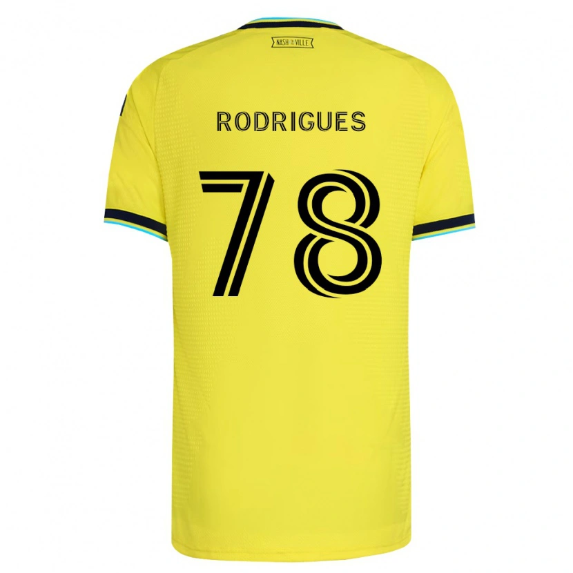 Danxen Kinder Giuliano Rodrigues #78 Hellgelb Marineblau Heimtrikot Trikot 2026/27 T-Shirt Schweiz