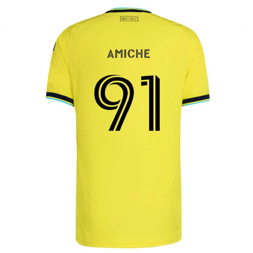 Danxen Kinder Kemy Amiche #91 Hellgelb Marineblau Heimtrikot Trikot 2026/27 T-Shirt Schweiz
