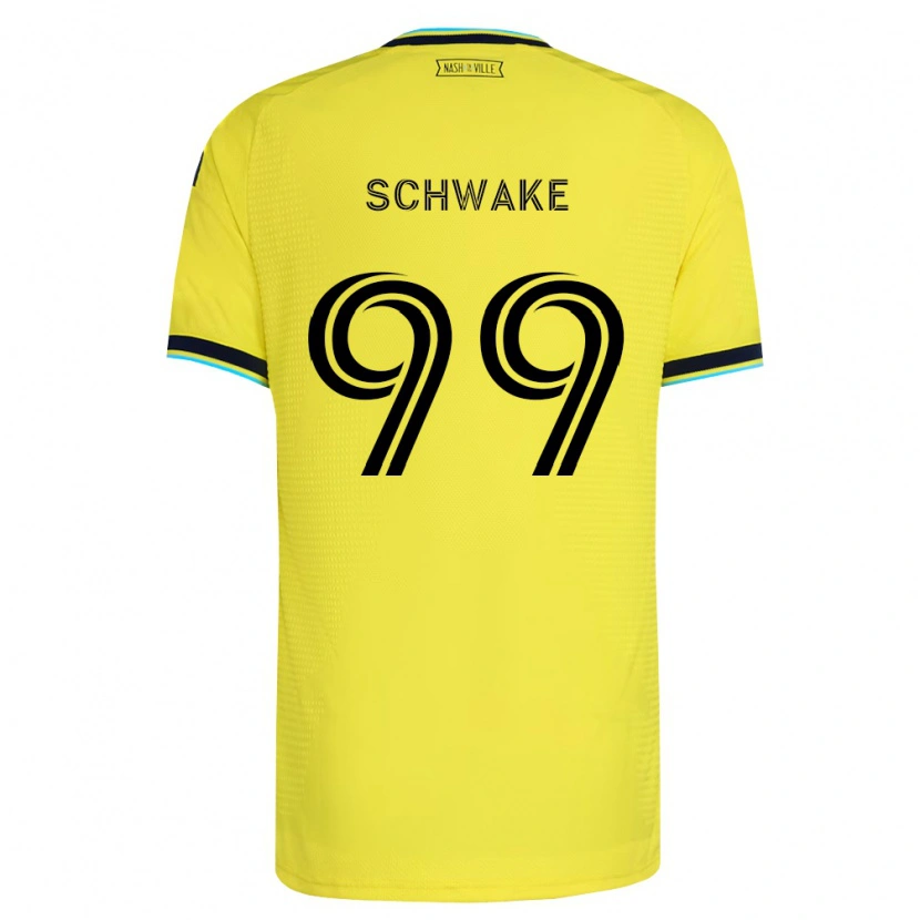 Danxen Kinder Brian Schwake #99 Hellgelb Marineblau Heimtrikot Trikot 2026/27 T-Shirt Schweiz
