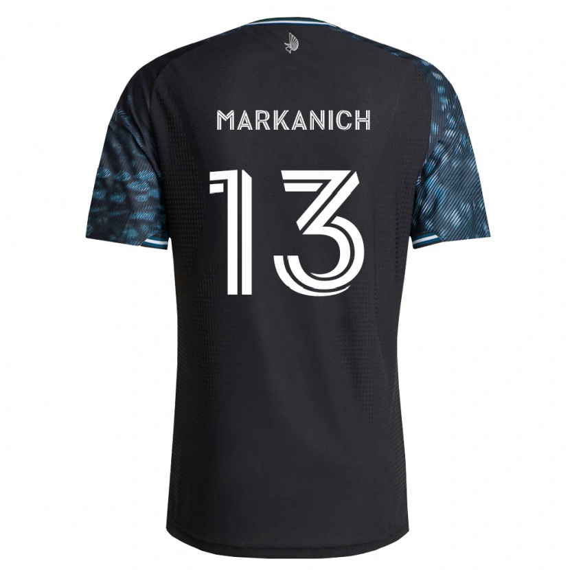 Danxen Kinder Anthony Markanich Jr. #13 Schwarz Weiß Heimtrikot Trikot 2026/27 T-Shirt Schweiz