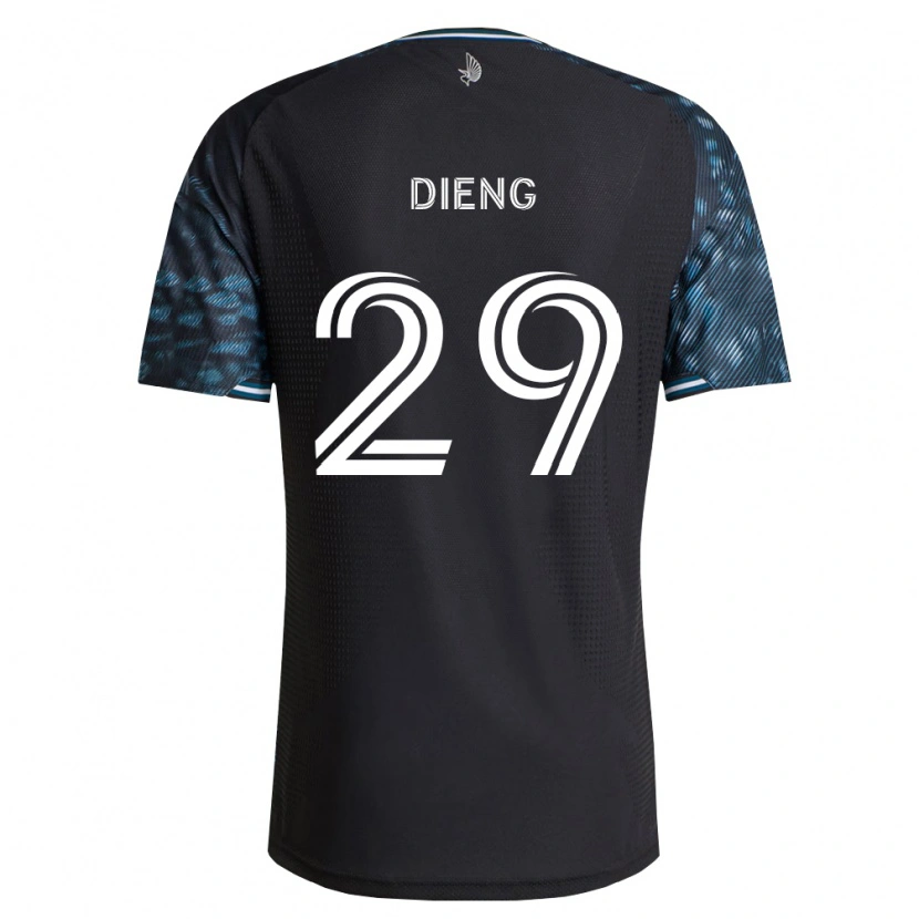 Danxen Kinder Mamadou Dieng #29 Schwarz Weiß Heimtrikot Trikot 2026/27 T-Shirt Schweiz