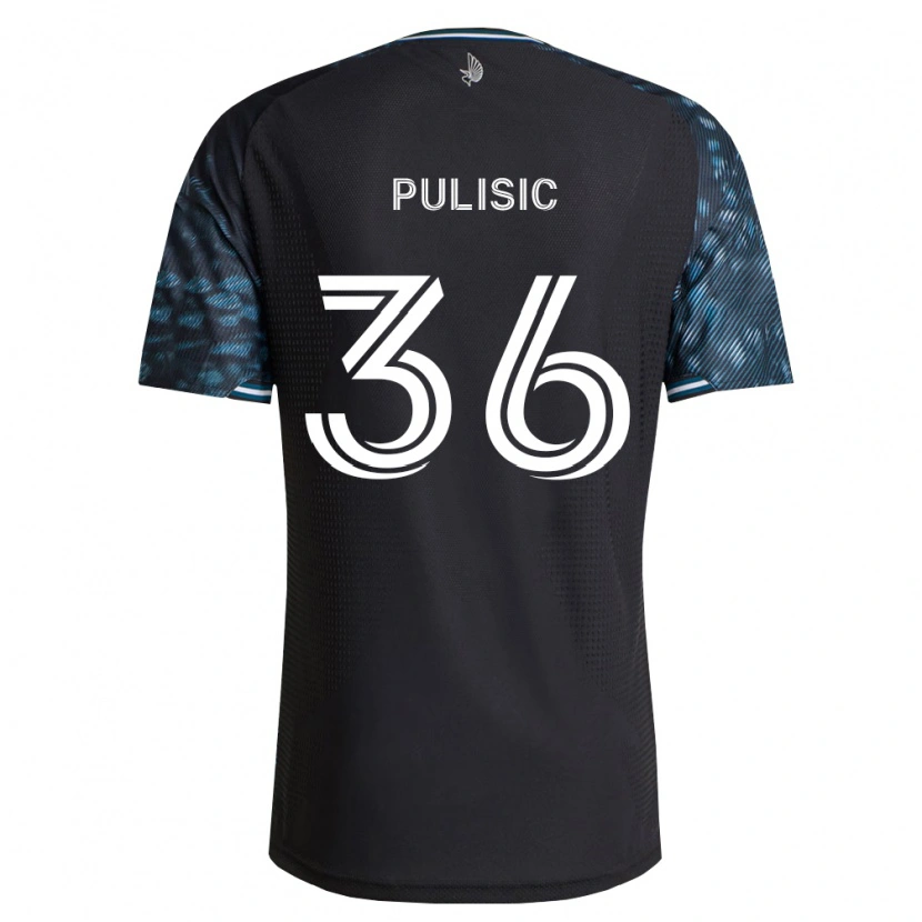 Danxen Kinder Will Pulisic #36 Schwarz Weiß Heimtrikot Trikot 2026/27 T-Shirt Schweiz