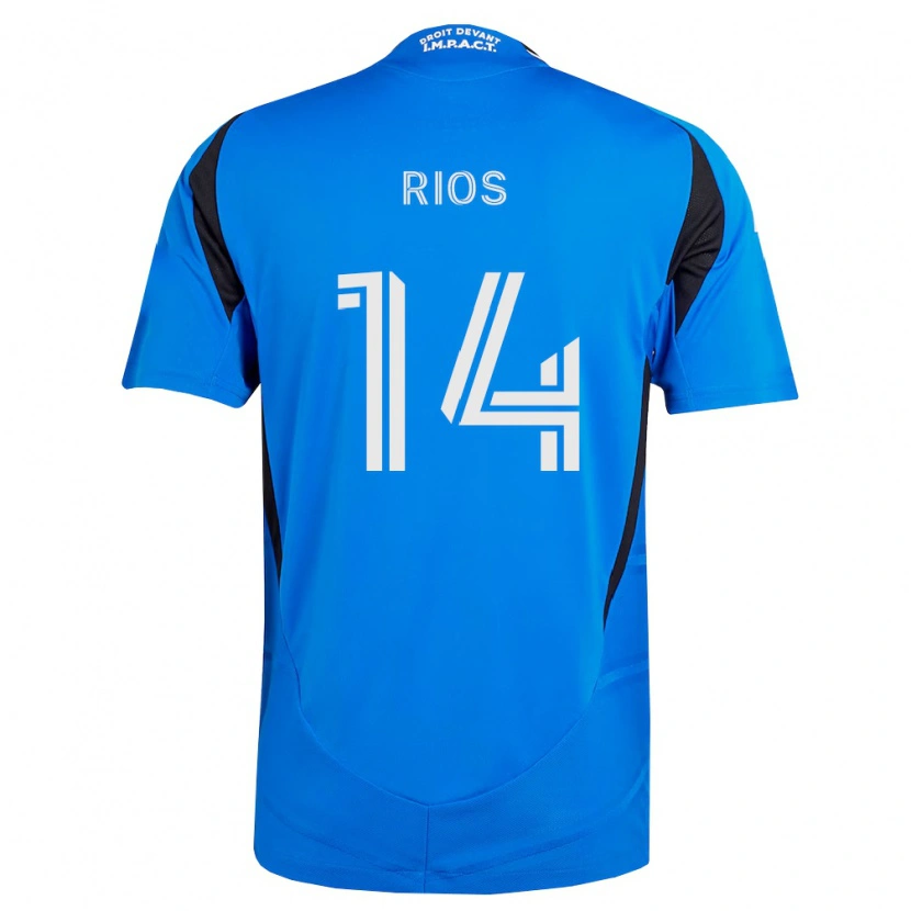 Danxen Kinder Daniel Ríos #14 Blau Weiß Schwarz Heimtrikot Trikot 2026/27 T-Shirt Schweiz
