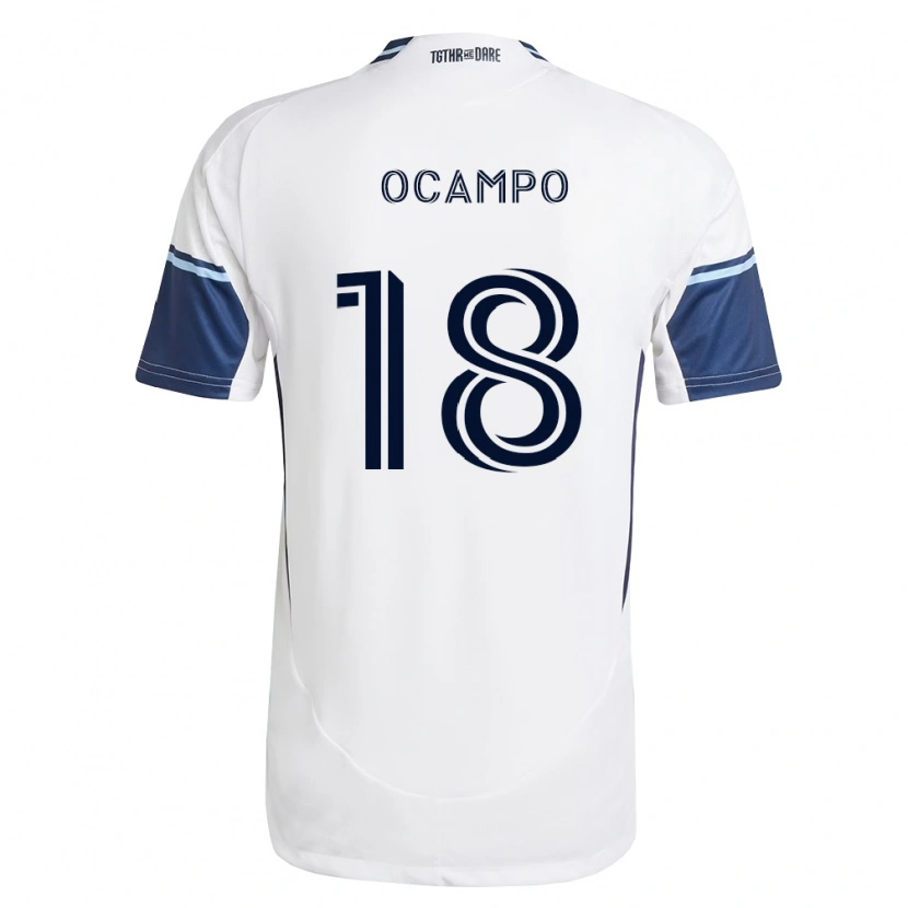 Danxen Kinder Édier Ocampo #18 Weiß Königsblau Heimtrikot Trikot 2026/27 T-Shirt Schweiz