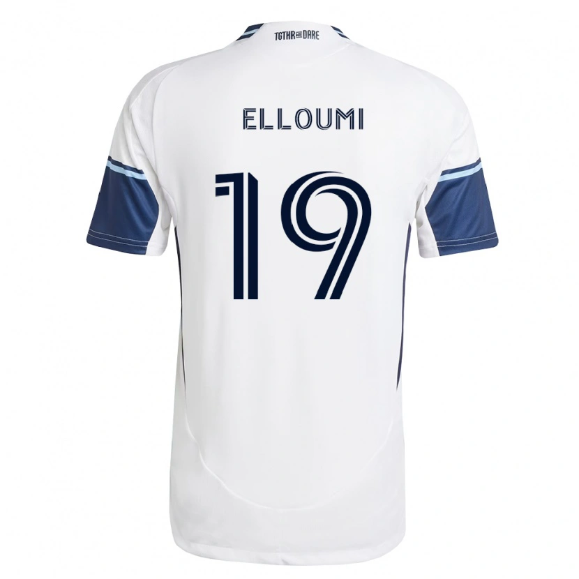 Danxen Kinder Rayan Elloumi #19 Weiß Königsblau Heimtrikot Trikot 2026/27 T-Shirt Schweiz